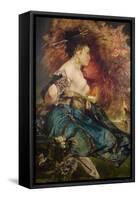 A Japanese Woman, C. 1870-Hans Makart-Framed Stretched Canvas