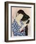 A Japanese woman combing her hair, 1920 (1930).Artist: Hashiguchi Goyo-Hashiguchi Goyo-Framed Giclee Print