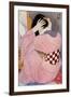 A Japanese Woman Dressing Her Hair, 1920S-Hashiguchi Goyo-Framed Giclee Print