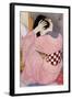 A Japanese Woman Dressing Her Hair, 1920S-Hashiguchi Goyo-Framed Giclee Print