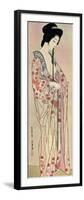 A Japanese Woman Wearing a Nagajuban, 1920-Hashiguchi Goyo-Framed Premium Giclee Print