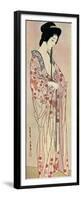 A Japanese Woman Wearing a Nagajuban, 1920-Hashiguchi Goyo-Framed Premium Giclee Print