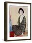 A Japanese woman wearing summer clothes, 1920 (1930).Artist: Hashiguchi Goyo-Hashiguchi Goyo-Framed Giclee Print