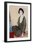 A Japanese woman wearing summer clothes, 1920 (1930).Artist: Hashiguchi Goyo-Hashiguchi Goyo-Framed Giclee Print