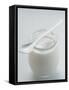 A Jar of Natural Yoghurt with Spoon-Eising Studio - Food Photo and Video-Framed Stretched Canvas