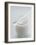 A Jar of Natural Yoghurt with Spoon-Eising Studio - Food Photo and Video-Framed Photographic Print