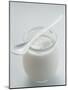 A Jar of Natural Yoghurt with Spoon-Eising Studio - Food Photo and Video-Mounted Photographic Print