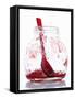 A Jar with Remains of Raspberry Jelly and Spoon-Marc O^ Finley-Framed Stretched Canvas