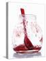 A Jar with Remains of Raspberry Jelly and Spoon-Marc O^ Finley-Stretched Canvas