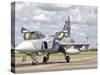 A JAS-39 Gripen of the Czech Air Force at Cambrai Air Base, France-Stocktrek Images-Stretched Canvas
