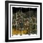 A Jean Dunand Six-Fold Lacquer Screen, Depicting a View of the Village Uzerches-Jean Dunand-Framed Giclee Print