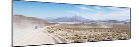 A Jeep on a Road Near the Salar De Uyuni-Alex Saberi-Mounted Photographic Print