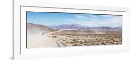 A Jeep on a Road Near the Salar De Uyuni-Alex Saberi-Framed Photographic Print