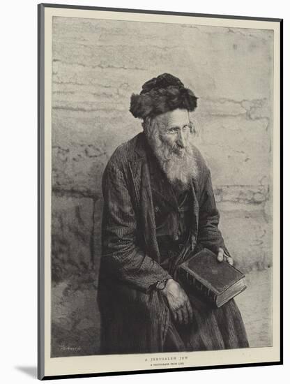 A Jerusalem Jew-null-Mounted Giclee Print