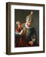 A Jester-Philippe Mercier-Framed Giclee Print