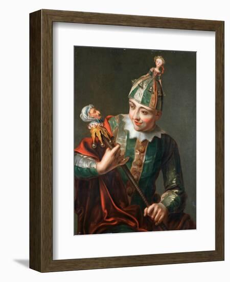 A Jester-Philippe Mercier-Framed Giclee Print