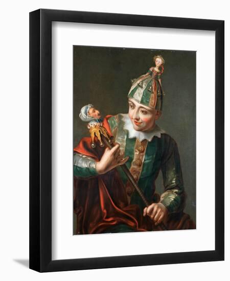 A Jester-Philippe Mercier-Framed Giclee Print