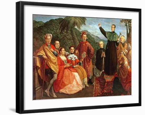 A Jesuit and His Family-Marco Benefial-Framed Giclee Print