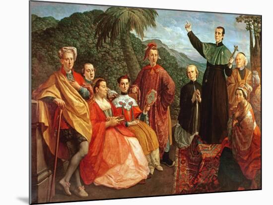 A Jesuit and His Family-Marco Benefial-Mounted Giclee Print