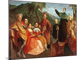 A Jesuit and His Family-Marco Benefial-Mounted Giclee Print