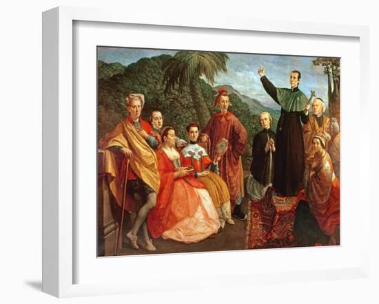A Jesuit and His Family-Marco Benefial-Framed Giclee Print