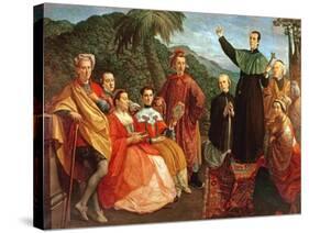 A Jesuit and His Family-Marco Benefial-Stretched Canvas