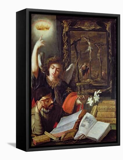 A Jesuit Conversion-Juan de Valdes Leal-Framed Stretched Canvas