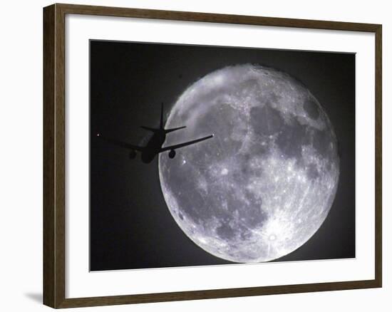 A Jet Aeroplane That Has Just Taken off from London's Heathrow Airport-null-Framed Photographic Print