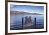 A Jetty at the Edge of Derwent Water in the Lake District National Park-Julian Elliott-Framed Photographic Print