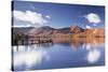 A Jetty at the Edge of Derwent Water in the Lake District National Park-Julian Elliott-Stretched Canvas