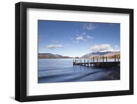 A Jetty at the Edge of Derwent Water in the Lake District National Park-Julian Elliott-Framed Photographic Print