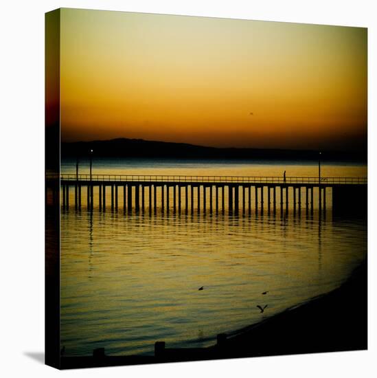 A Jetty with a Figure-Trigger Image-Stretched Canvas