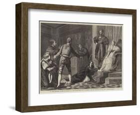 A Jew's Daughter Accused of Witchcraft in the Middle Ages-John Evan Hodgson-Framed Giclee Print