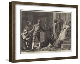 A Jew's Daughter Accused of Witchcraft in the Middle Ages-John Evan Hodgson-Framed Giclee Print