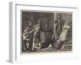 A Jew's Daughter Accused of Witchcraft in the Middle Ages-John Evan Hodgson-Framed Giclee Print