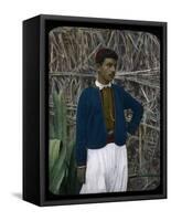 A Jewish Boy, Tangier, Morocco-null-Framed Stretched Canvas