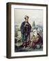 A Jewish Couple at a Cemetery in Constantinople, 1857-null-Framed Giclee Print