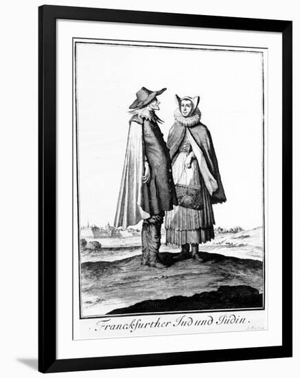 A Jewish Couple from the Frankfurter Judengasse, 1703-Christoph Weigel-Framed Giclee Print