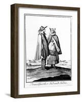 A Jewish Couple from the Frankfurter Judengasse, 1703-Christoph Weigel-Framed Giclee Print