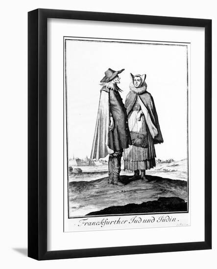 A Jewish Couple from the Frankfurter Judengasse, 1703-Christoph Weigel-Framed Giclee Print