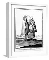 A Jewish Couple from the Frankfurter Judengasse, 1703-Christoph Weigel-Framed Giclee Print