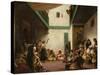 A Jewish Wedding in Morocco, 1839-Eugene Delacroix-Stretched Canvas