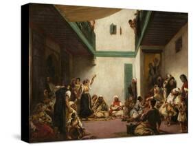 A Jewish Wedding in Morocco, 1839-Eugene Delacroix-Stretched Canvas