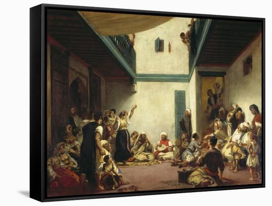 A Jewish Wedding in Morocco, C. 1841-Eugene Delacroix-Framed Stretched Canvas