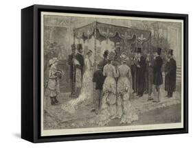 A Jewish Wedding, Marriage of Mr Leopold De Rothschild and Mademoiselle Marie Perugia-Frank Dadd-Framed Stretched Canvas