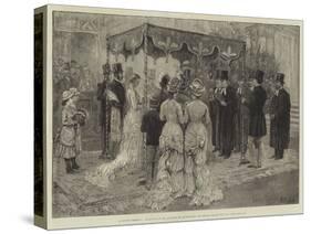 A Jewish Wedding, Marriage of Mr Leopold De Rothschild and Mademoiselle Marie Perugia-Frank Dadd-Stretched Canvas