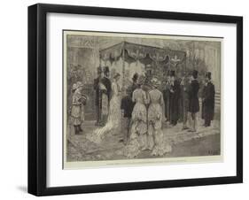 A Jewish Wedding, Marriage of Mr Leopold De Rothschild and Mademoiselle Marie Perugia-Frank Dadd-Framed Giclee Print