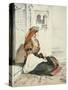 A Jewish Woman of Gibraltar, from 'Sketches of Spain', Engraved by Charles Joseph Hullmandel-John Frederick Lewis-Stretched Canvas