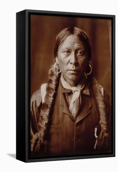 A Jicarilla Man, by Edward Curtis-null-Framed Stretched Canvas