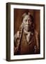 A Jicarilla Man, by Edward Curtis-null-Framed Photographic Print